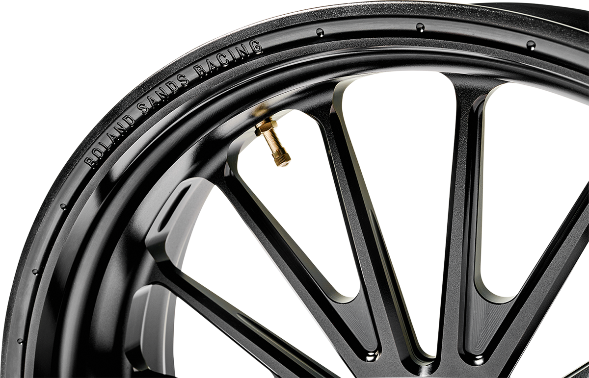 RSD Wheel - Traction - Front - Dual Disc/with ABS - 21x3.5 - Black Ops™ - '08+ FLH 1204-7106R-TRSAJ-SMB