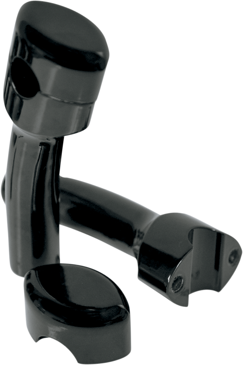 LA CHOPPERS Hefty Smooth Handlebar Risers for 1-1/4" Handlebars - Pullback - 5-1/2" - Black LA-7406-05B