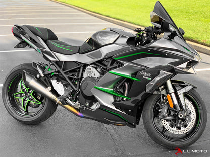 LUIMOTO (HyperSport) Passenger Seat Cover for the KAWASAKI H2 SX (18-21)