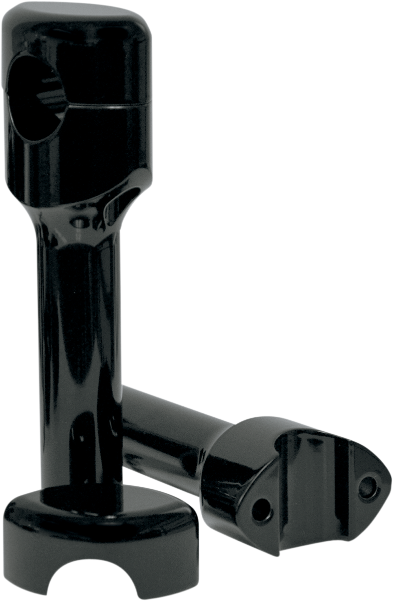 LA CHOPPERS Hefty Smooth Handlebar Risers for 1-1/4" Handlebars - 6" - Black LA-7406-06B