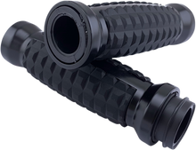 DRAG SPECIALTIES Grenade Grips - TBW - Matte Black H17-05C6MBT