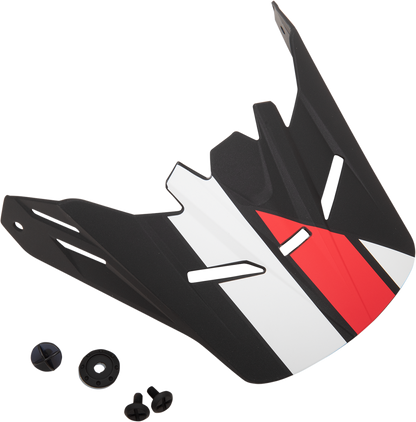 Z1R Youth Rise Visor - Evac - Matte Black/Red/White 0132-1398