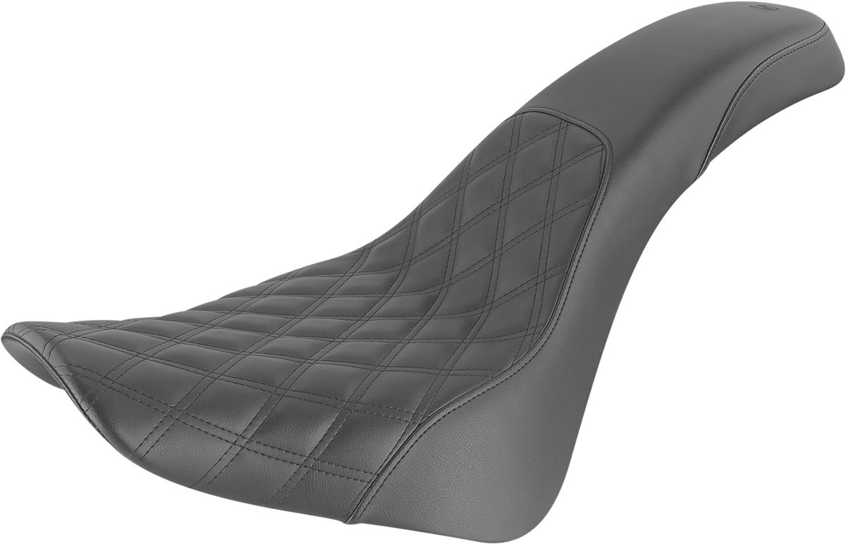 SADDLEMEN Profiler Seat - Front Lattice/Rear Smooth - Black - FL '18-'24 818-33-149