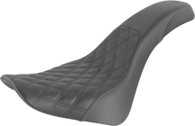 SADDLEMEN Profiler Seat - Front Lattice/Rear Smooth - Black - FL '18-'24 818-33-149