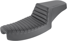 SADDLEMEN Step-Up Seat - Front Tuck-n-Roll - Black - Dyna 891-04-171