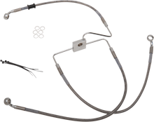 DRAG SPECIALTIES Brake Line - Front (Upper) - Stainless Steel 618566