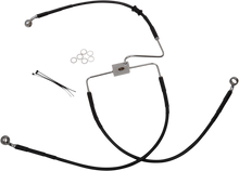 DRAG SPECIALTIES Brake Line - Front (Upper) - Black 618566-BLK