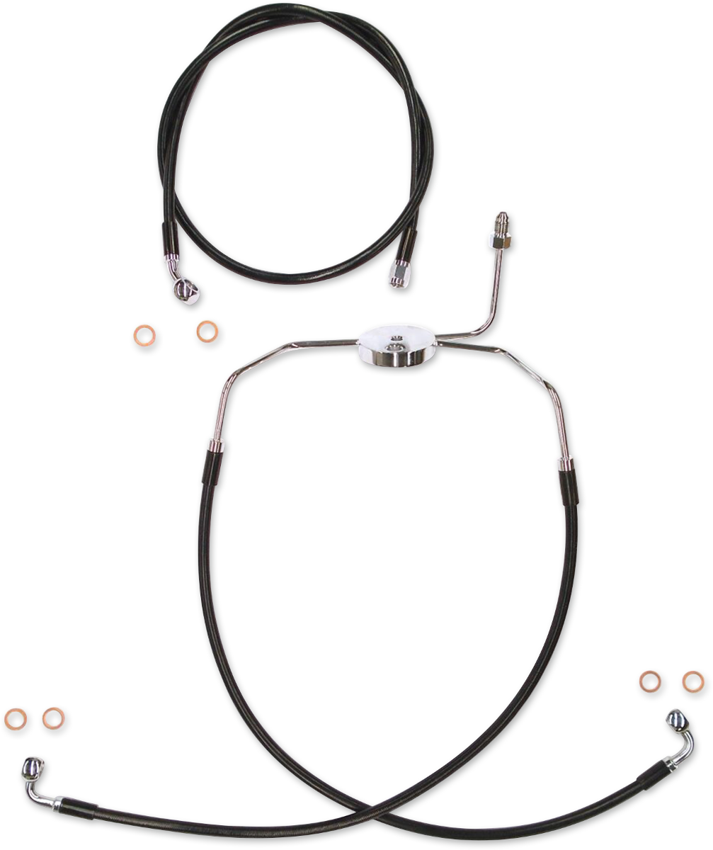 MAGNUM SHIELDING Brake Line Kit - XR - Black SBC1304-19