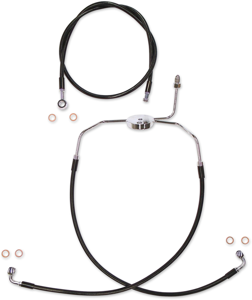 MAGNUM SHIELDING Brake Line Kit - XR - Black SBC1305-23