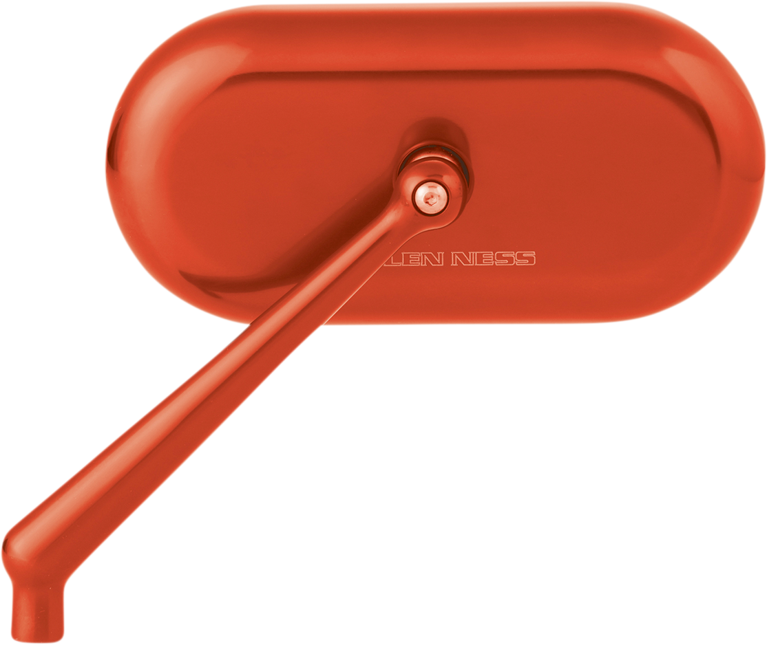 ARLEN NESS Mirror - Side View - Oval - Orange - Left 13-185