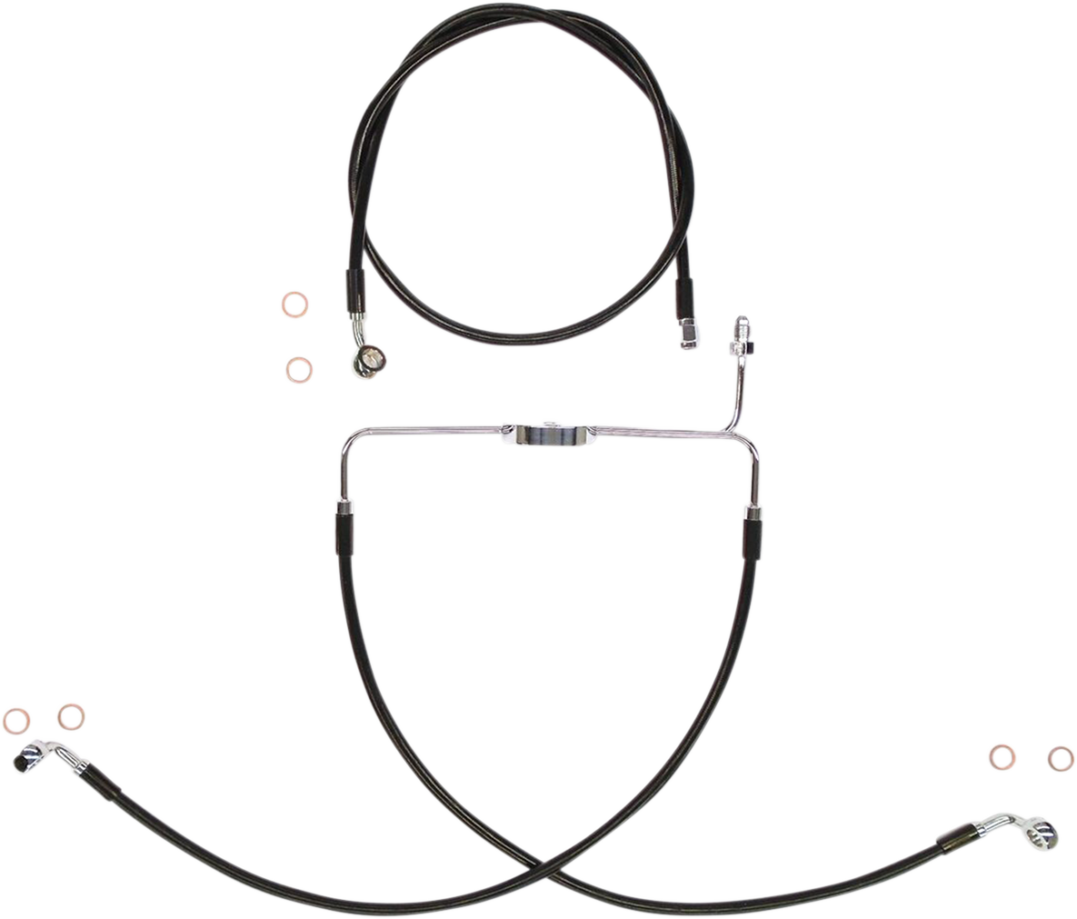 MAGNUM SHIELDING Brake Line Kit - XR - Black SBC1310-25