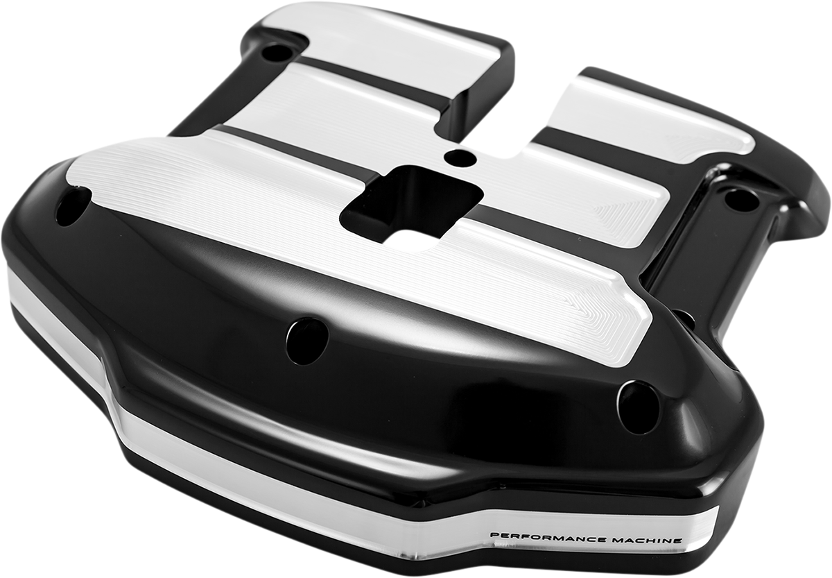 PERFORMANCE MACHINE (PM) Rocker Box Cover - Scalloped - Contrast Cut™ - M8 0177-2070-BM