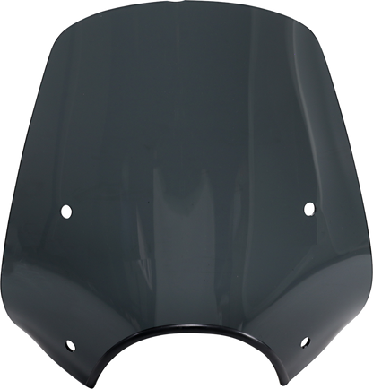MEMPHIS SHADES Pop Top Windshield - 9" Headlight Cut Out - Dark Black Smoke MEP55210
