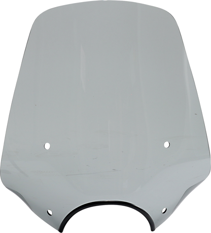 MEMPHIS SHADES Big Shot Windshield - 9" Headlight Cutout - Black Smoke MEP57212