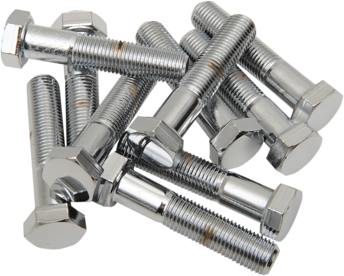 DRAG SPECIALTIES Bolts - Hex Head/Replacement - Fine Thread - 3/8"-24 x 1-3/4" - 10 Pack MPB159