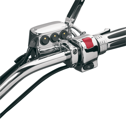 SHOW CHROME LED Switch Block Assembly - Clutch Side - Chrome 52-605LA