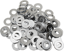 DRAG SPECIALTIES Washers - Flat - 1/4" - Chrome MPB174