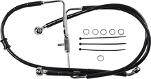 DRAG SPECIALTIES Brake Line - +4" - Black - XL 618566-4BLK