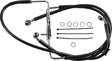DRAG SPECIALTIES Brake Line - +8" - Black - XL 618566-8BLK