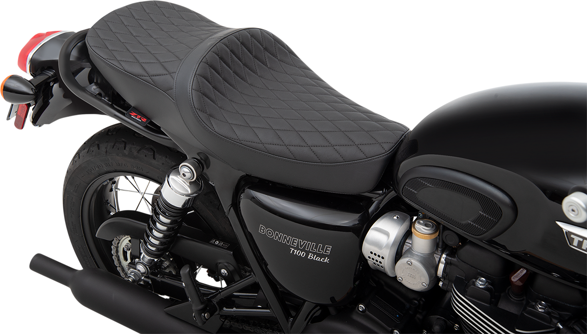 Z1R Low Profile Touring Seat - Diamond - Black - Triumph '01-'17 0810-2226
