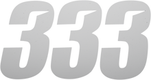D'COR VISUALS Slash Number Plate - #3 - White - 6" 45-30-3
