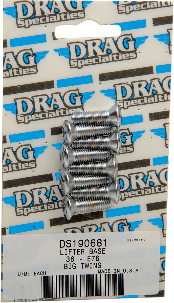 DRAG SPECIALTIES Bolt Set - Lifter Base - Smooth/Socket-Head - '36-'76 Harley-Davidson MK231