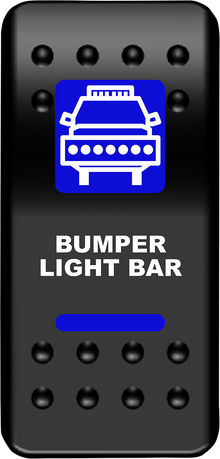 MOOSE OFFROAD Rocker Switch - Bumper Light Bar - Blue BLB-PWR