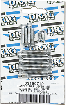DRAG SPECIALTIES Bolt Set - Handlebar Lever/Master Cylinder Cover - '73-'81 Harley-Davidson MK138