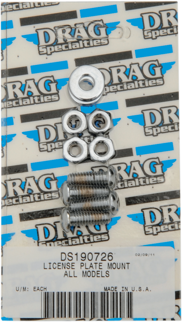 DRAG SPECIALTIES Bolt Set - License Plate Mount - Socket-Head MK190