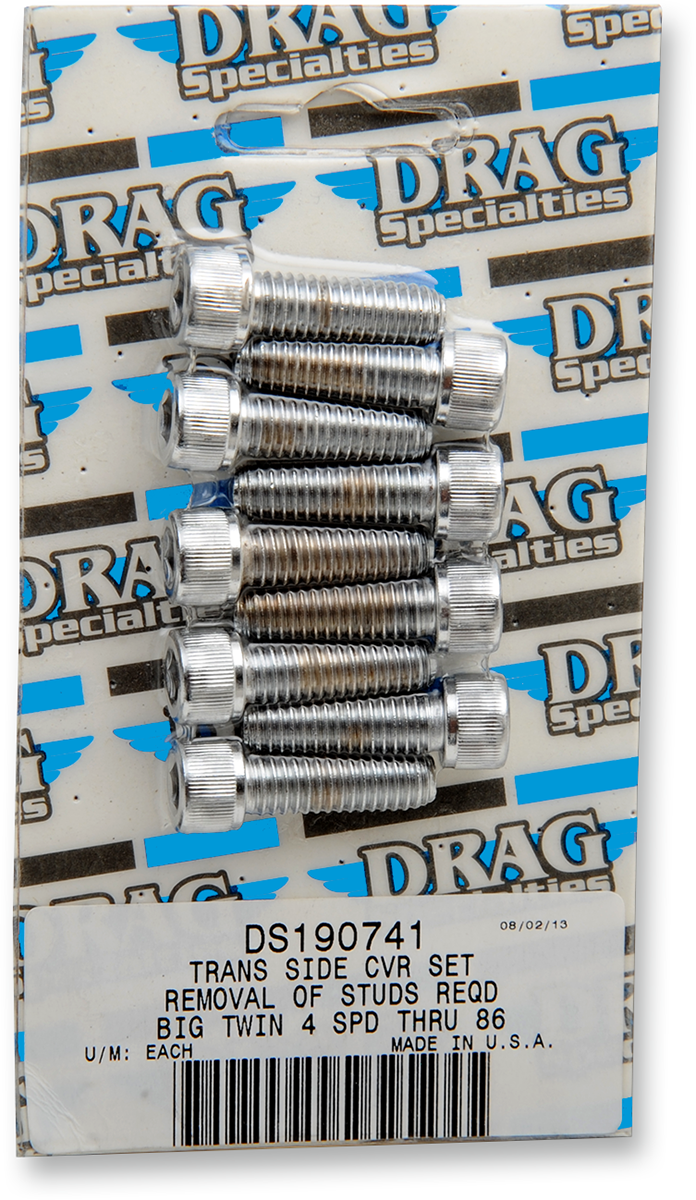 DRAG SPECIALTIES Bolt Set - Kick Cover - Socket-Head/Knurled MK160