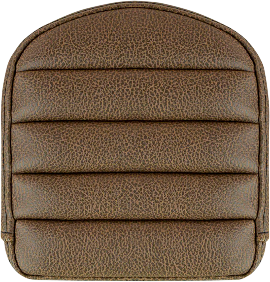 SADDLEMEN Sissy Bar Pad - Tuck-n-Roll - Brown 040846BR
