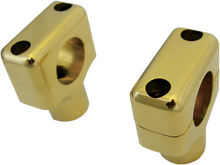 LA CHOPPERS Brass Handlebar Risers - 1-1/2" - Polished LA-7401-50