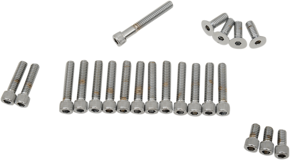 DRAG SPECIALTIES Bolt Set - Cam/Primary/Inspection/Derby Cover - Knurled - '70-'84 Harley-Davidson MK136