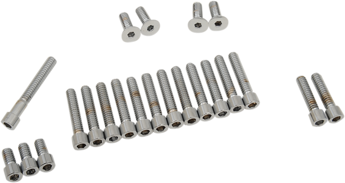 DRAG SPECIALTIES Bolt Set - Cam/Primary/Inspection/Derby Cover - Smooth - '70-'84 Harley-Davidson MK136S