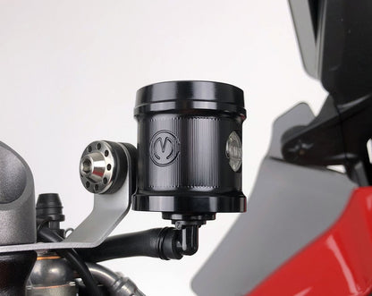 Motocorse Billet Aluminum Round Brake Reservoir With Titanium Cap (49mL)