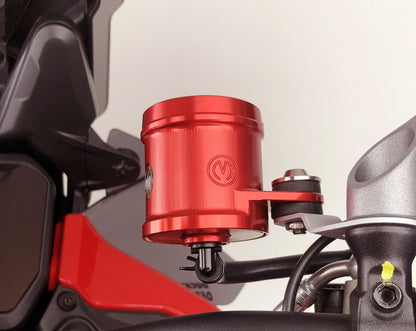 Motocorse Billet Aluminum Round Brake Reservoir With Titanium Cap (49mL)