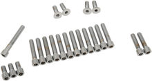 DRAG SPECIALTIES Bolt Set - Cam/Primary/Inspection/Derby Cover - Smooth - '70-'84 Harley-Davidson MK136S