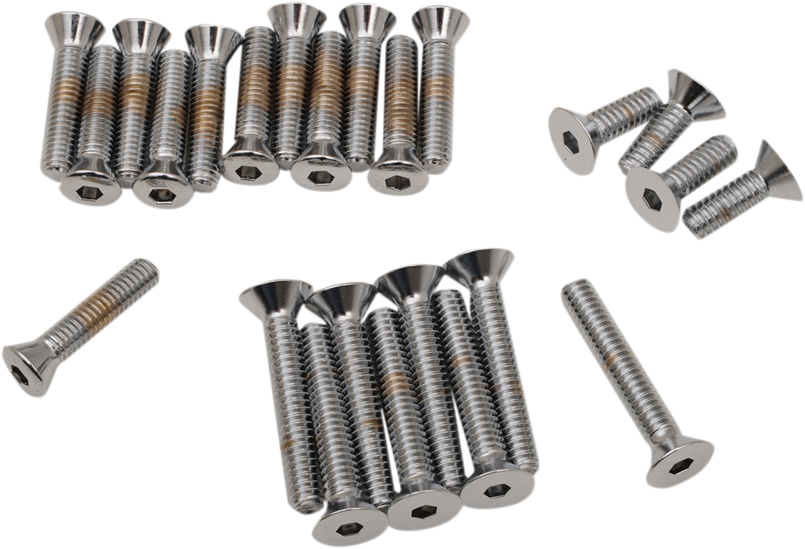 DRAG SPECIALTIES Bolt Set - Cam/Primary/Inspection/Derby Cover - Knurled - '65-'69 Touring MK155