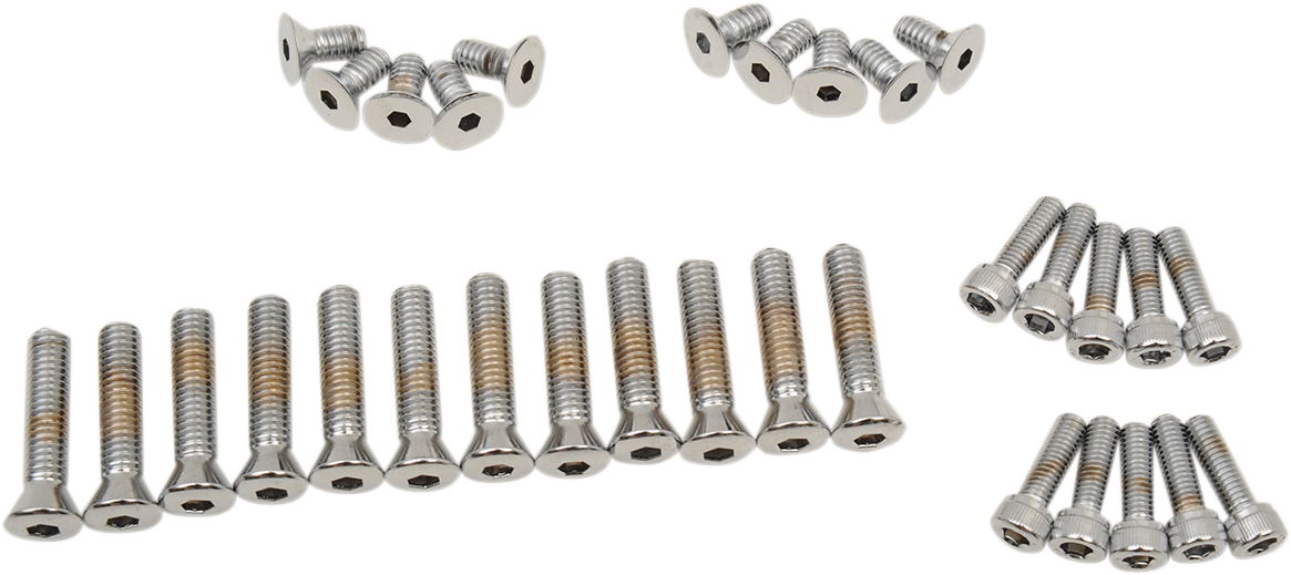 DRAG SPECIALTIES Bolt Set - Cam/Primary/Inspection/Derby Cover - Knurled - '36-'64 Harley-Davidson MK134