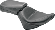 MUSTANG Seat - Vintage - Wide - Touring - Without Driver Backrest - Two-Piece - Smooth - Black - Vegas 76511