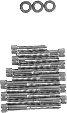 DRAG SPECIALTIES Bolt Kit - Cam Cover - Knurled - Chrome - '91-'03 Sportster MK249
