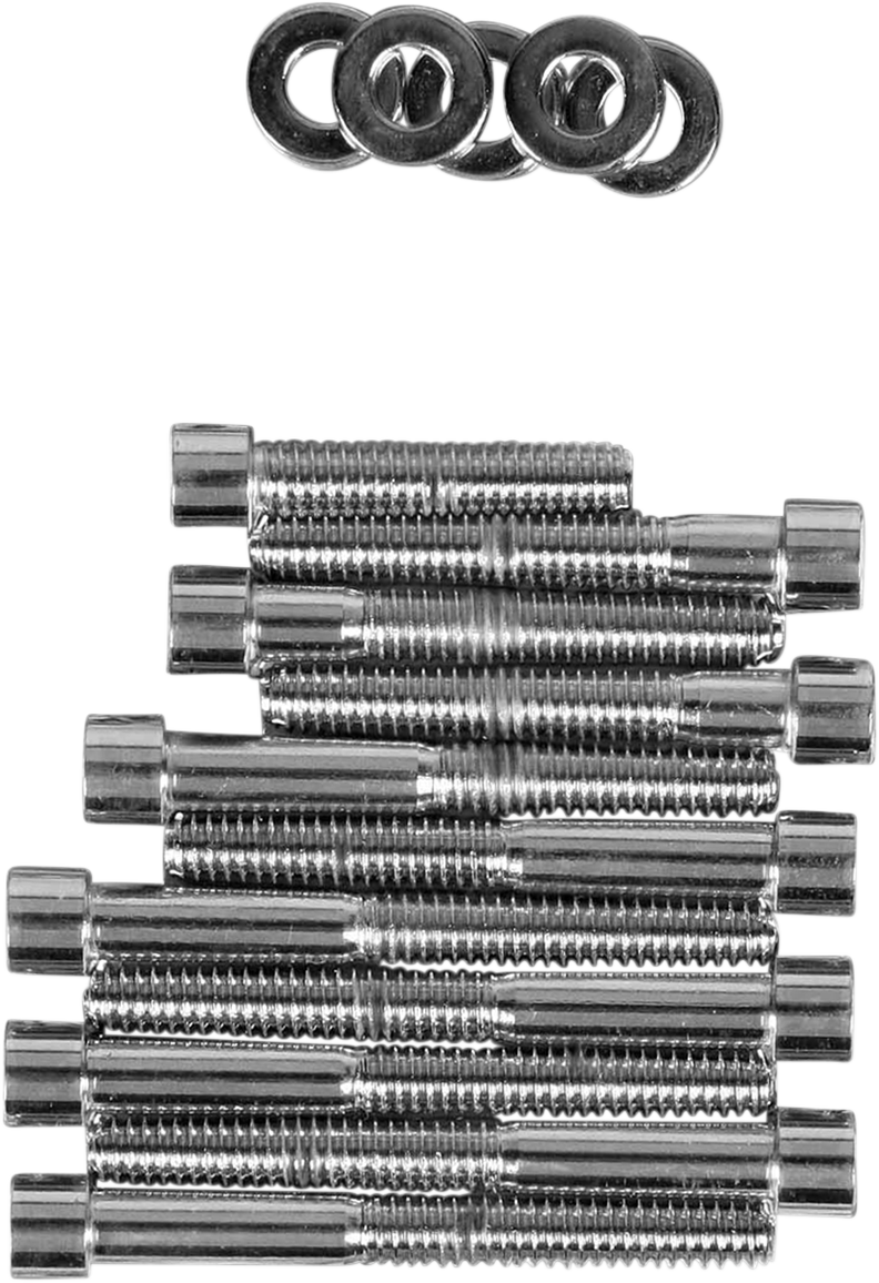 DRAG SPECIALTIES Bolt Kit - Cam Cover - Smooth - Chrome - '91-'03 Sportster MK249S