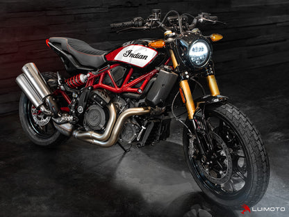 LUIMOTO (Classic) Seat Cover for the INDIAN FTR 1200 (2019+) OE Standard seat