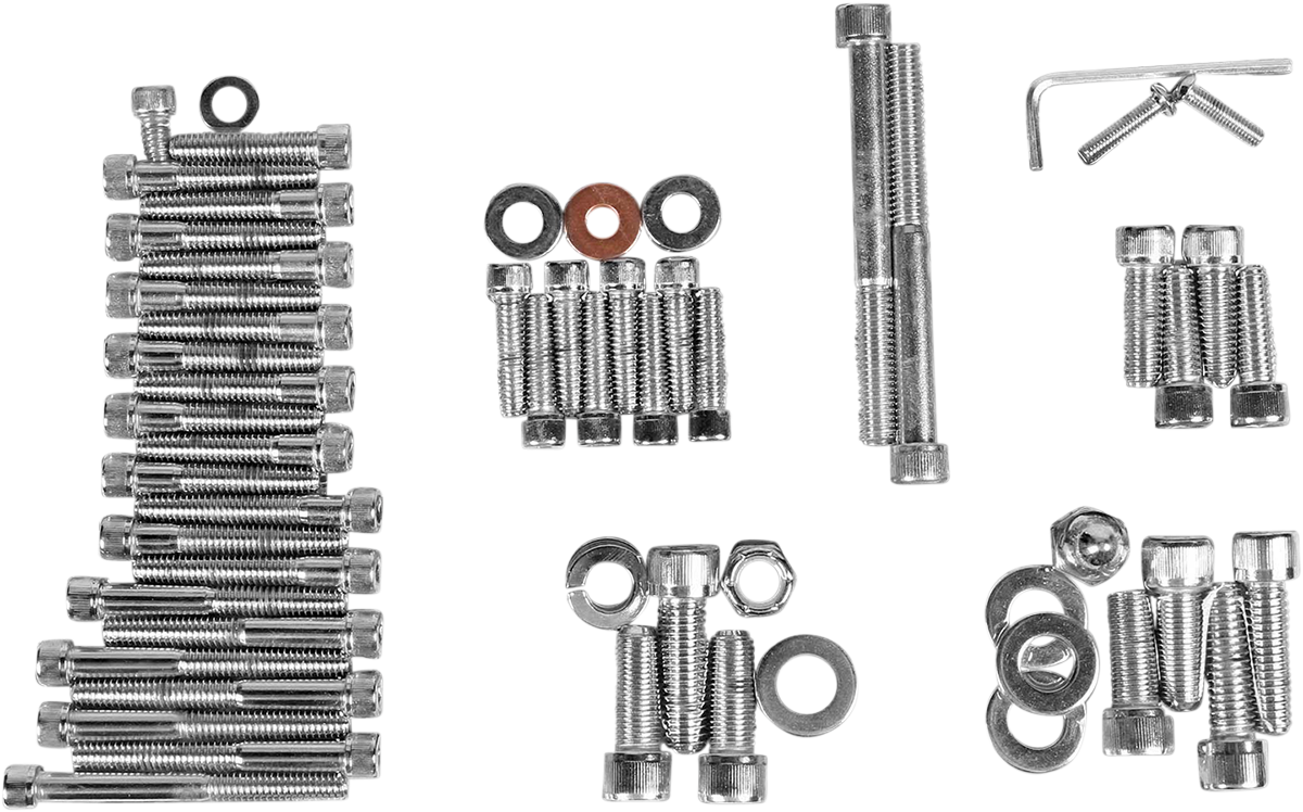 DRAG SPECIALTIES Bolt Kit - Complete Motor - Knurled/Socket-Head - '86-'90 Sportster MK105