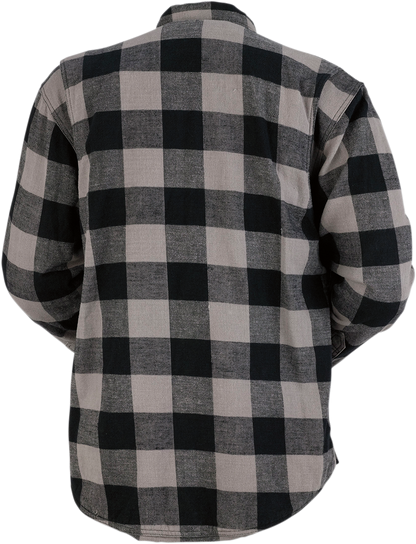 Z1R Duke Flannel Shirt - Gray/Black - Medium 3040-2546