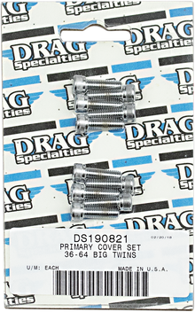 DRAG SPECIALTIES Bolt Kit - Primary Cover Only - Socket-Head/Knurled - '36-'64 Harley-Davidson MK159