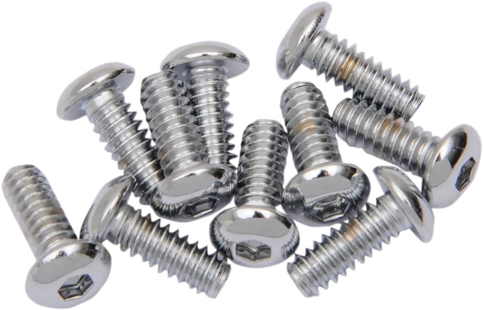 DRAG SPECIALTIES Bolts - Button Head/Replacement - #10-24 x 1/2" - 10 Pack MPB394