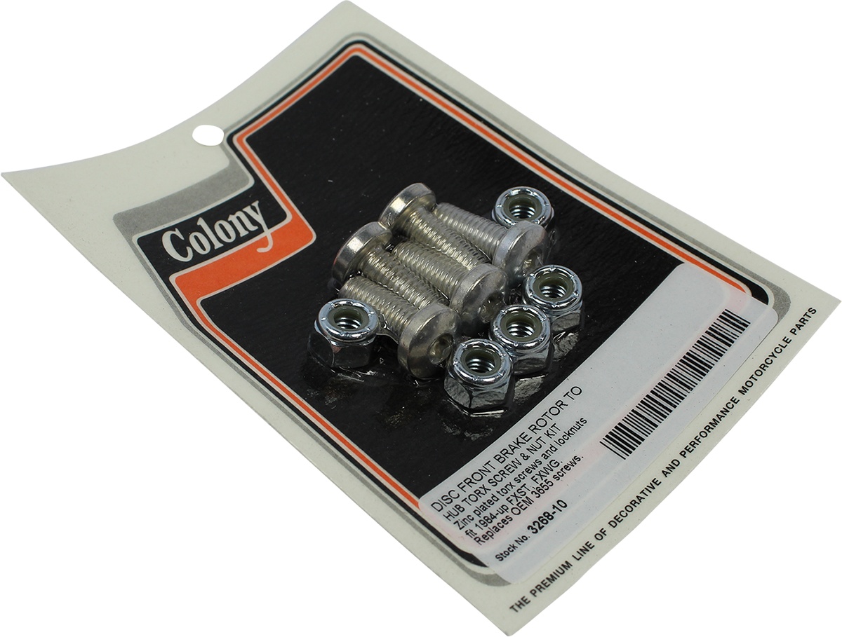 COLONY Bolts with Nuts - Front/Brake Rotor - Kit 3268-10