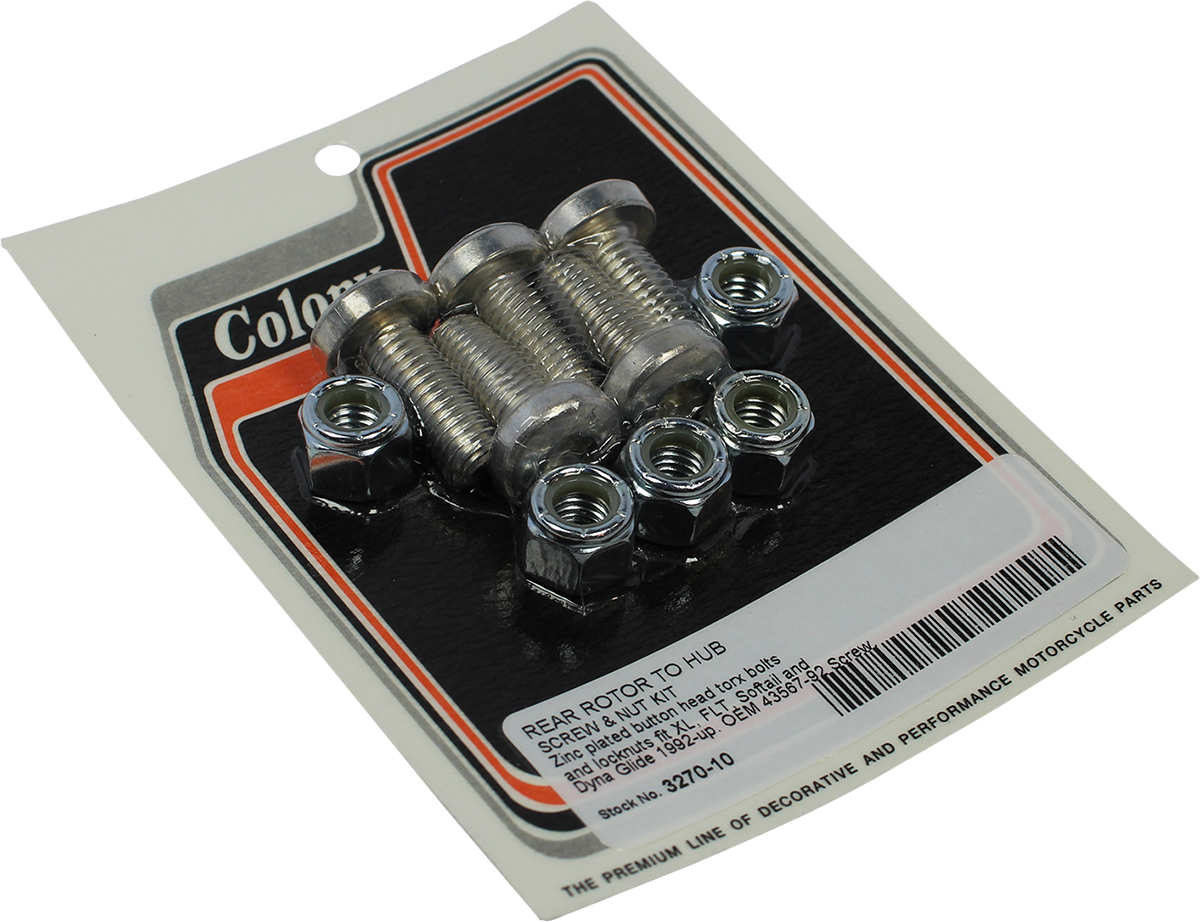 COLONY Bolts with Nuts - Rear/Brake Rotor - Kit 3270-10