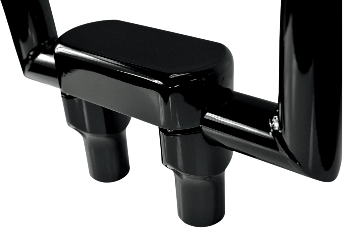 LA CHOPPERS Solid Handlebar Riser & Top Clamp Kit - 3" - Black LA-7442-03B
